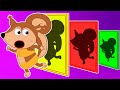 Baby Lucia Pretend Play Mystery Shape Challenge with Dad. Fox Family Cartoon video for kids #933