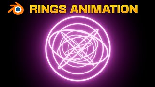 ROTATING RINGS Loop Animation in Blender - Geometry Nodes