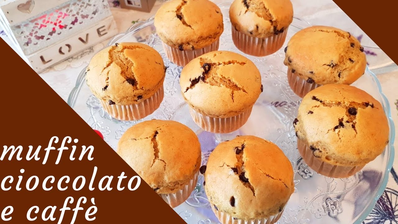 MUFFIN al CAFFÈ con GOCCE di CIOCCOLATO  - Ricetta Facile e Veloce - YouTube