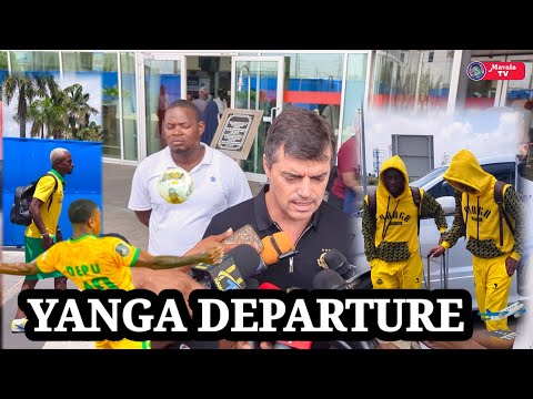 LIVE DEPU NA OKELLO WAONGOZA KIKOSI CHA YANGA KUONDOKA KOCH TUPO VIZURI MNO TUNAENDA KUSHINDA 