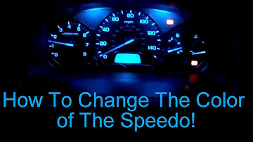How To Change the Color of the Speedometer