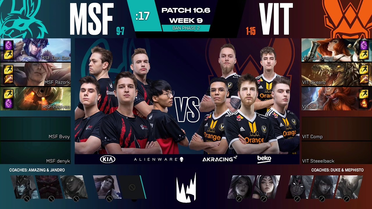 LEC - Week 9 Day 1 - VIT vs MSF