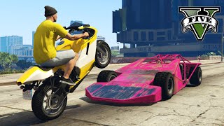 Can a RAMP CAR Launch You To The TOP OF MAZE BANK? (GTA 5 Challenge)