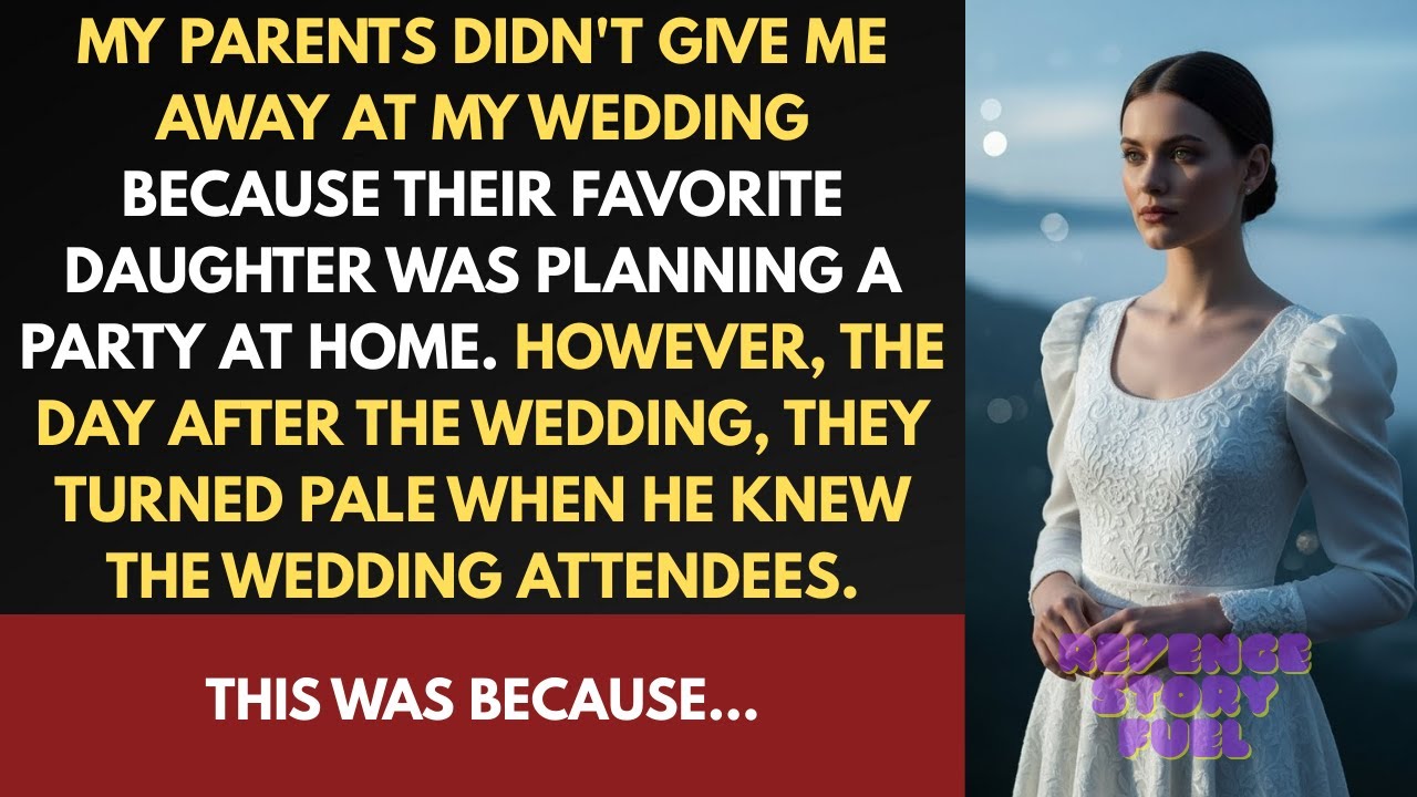 My parents didn't give me away at my wedding because their favorite daughter was planning a party.