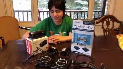 GiZ WiZ WireLess Solution  Sony HD HDRCX405 Handycam Camcorder & Actiontec MWTV2KIT01 MyWirelessTV2