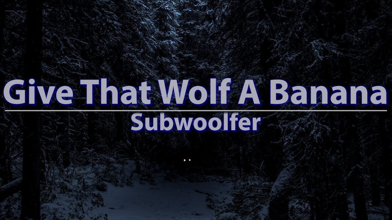 Subwoolfer Give That Wolf A Banana (Lyrics) Audio at 192khz, 4k