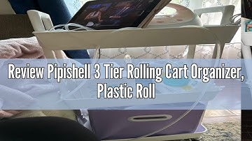 Review Pipishell 3 Tier Rolling Cart Organizer, Plastic Rolling Cart with Lockable Wheels & Reinforc
