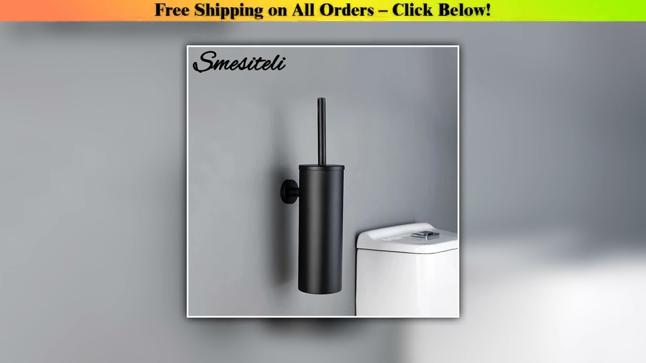 Black Toilet Brush — Review (2025): Black Toilet Brush Holder In Wall For Bathroom Set