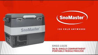 Snomaster - 36.5L Plastic Portable Fridgefreezer Dc With 220V Power Adapter - Grey