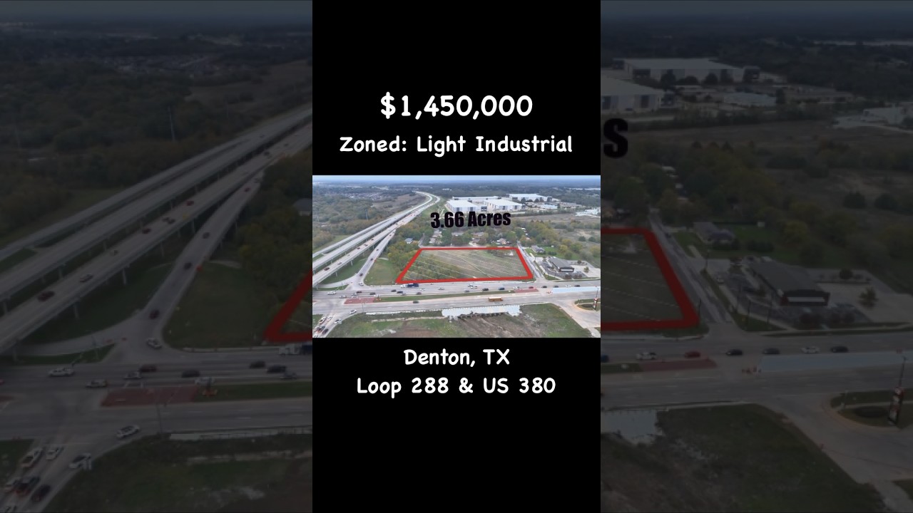 🔥 Hot Property Alert! 🏭 Prime Industrial Zone in Denton, TX – 40,274 Daily Vehicles! 🚗💨