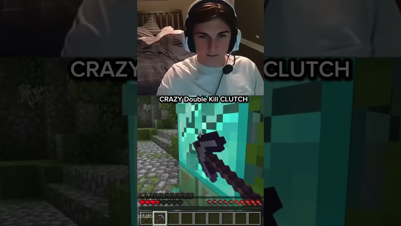 I CANT BELIEVE I pulled this off 💀💀💀 #minecraft #gaming