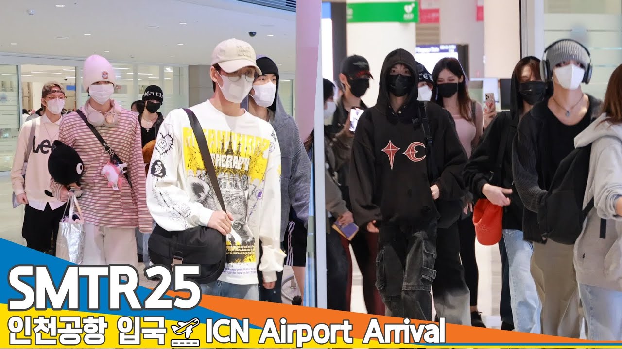 SMTR25, 한 발자국 걷기도 힘든 입국길 (입국)✈️SMTR25, 'SMTOWN LIVE 2025' Airport Arrival 25.5.15 Newsen