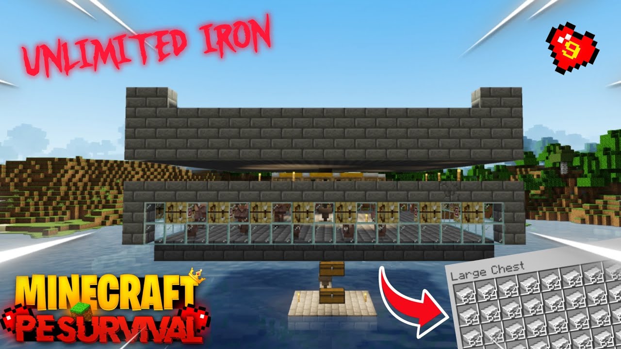 'I build the Best Iron Farm in Minecraft 1.21' Survival Series Part 09 ...