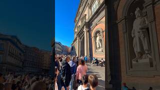 Naples Locals Sing & Dance Under a KING 👑 | 4K Street Music ASMR #shorts