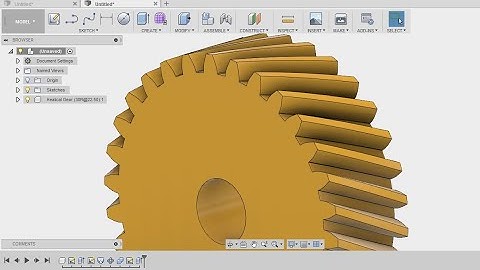 How to make a helical gear in 2 min - fusion 360 tutorial