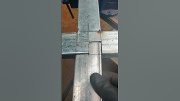 secret trick for 4 way thin metal strong connection #welding #welder #metalwork #fabrication