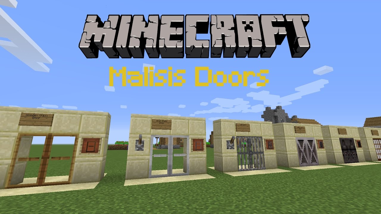 Minecraft 1 11 2 Malisis Doors Mod Mod Review Youtube