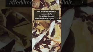 Bazı Haklar Helal Edilmez.. Üziği