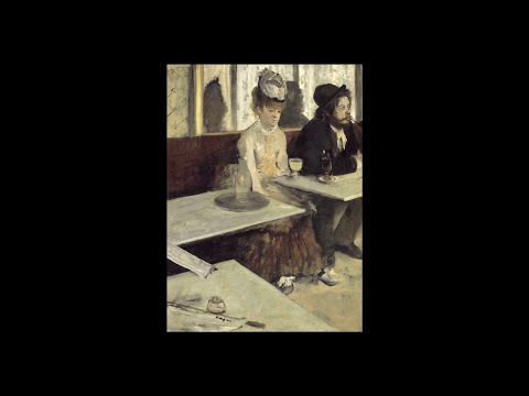【日めくり３分間名画の旅】360枚目 ドガ「カフェにて」