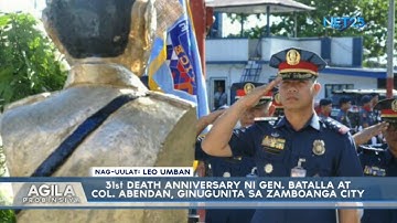31st death anniversary ni Gen. Batalla at Col. Abendan, ginugunita sa Zamboanga City