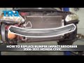 How to Replace Front Bumper Impact Absorber 2006-2011 Honda Civic