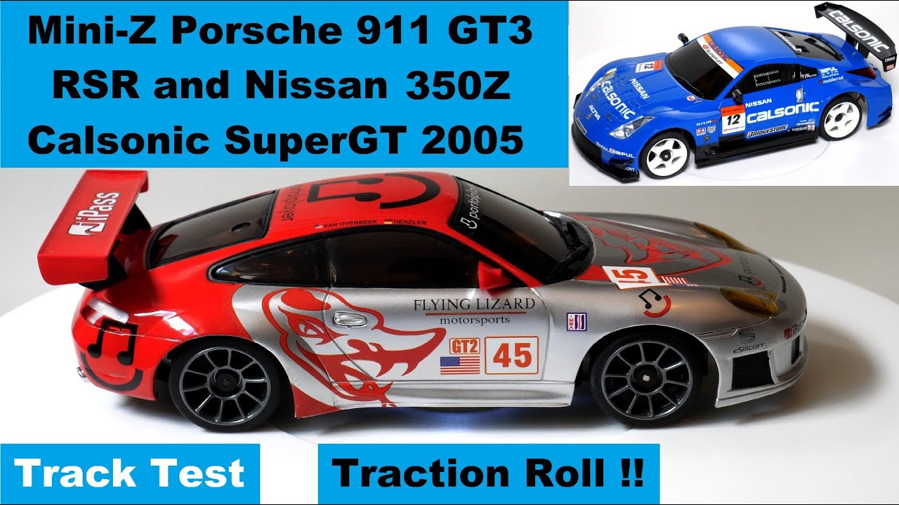 Kyosho Mini-Z Porsche 911 RSR Swap to Nissan 350Z Calsonic SuperGT