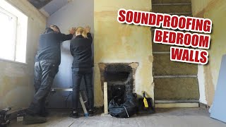 Soundproofing the bedroom walls  directtowall method (Renovation Part 15)