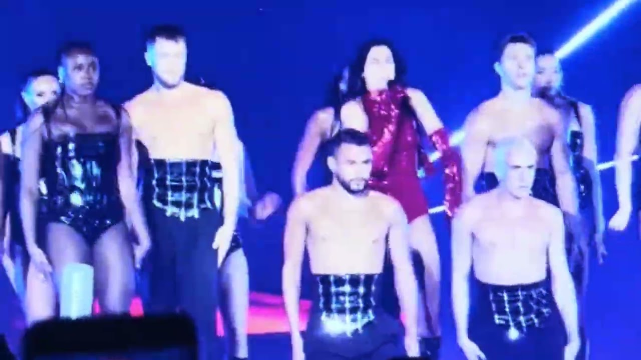 Dua lipa concert performing Hallucinate performance on stage live 