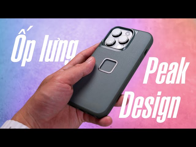 Trên tay ốp lưng Peak Design Everyday Case cho iPhone 14 Pro với ngàm phụ kiện độc đáo