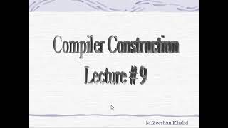 Error Detection & Reporting| Compiler Construction| Lec#9 | In urdu| Zeeshan Khalid