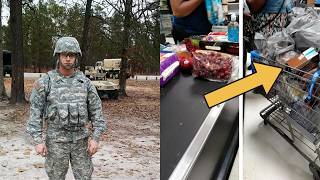 Military Dad Snaps Photo After Seeing Another Shopper’s Groceries