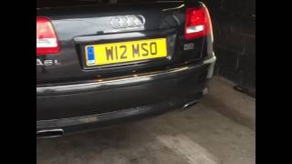 Audi A8L w12 6.0 petrol exhaust sound