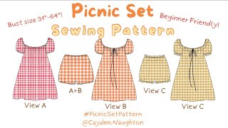 Famous Picnic Set Sewing Pattern Tutorial Profile