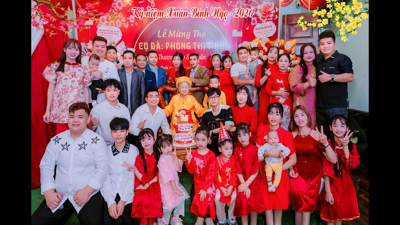 LỄ MÙNG THỌ CỤ BÀ PHÙNG THỊ TÌNH 80 XUÂN 2026