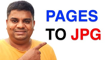 How to Convert Pages to JPG on MAC