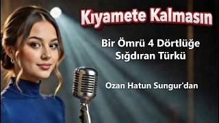 Kıyamete Kalmasın 80 Yılı 4 Dörtlüğe Sığdıran Türkü Söz: Hatun Sungur - Müzik: Zübeyde Gökbulut