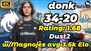 donk (34-20) w/magixx Dust2 POV | FACEIT avg 3.6k Elo | May 25, 2026