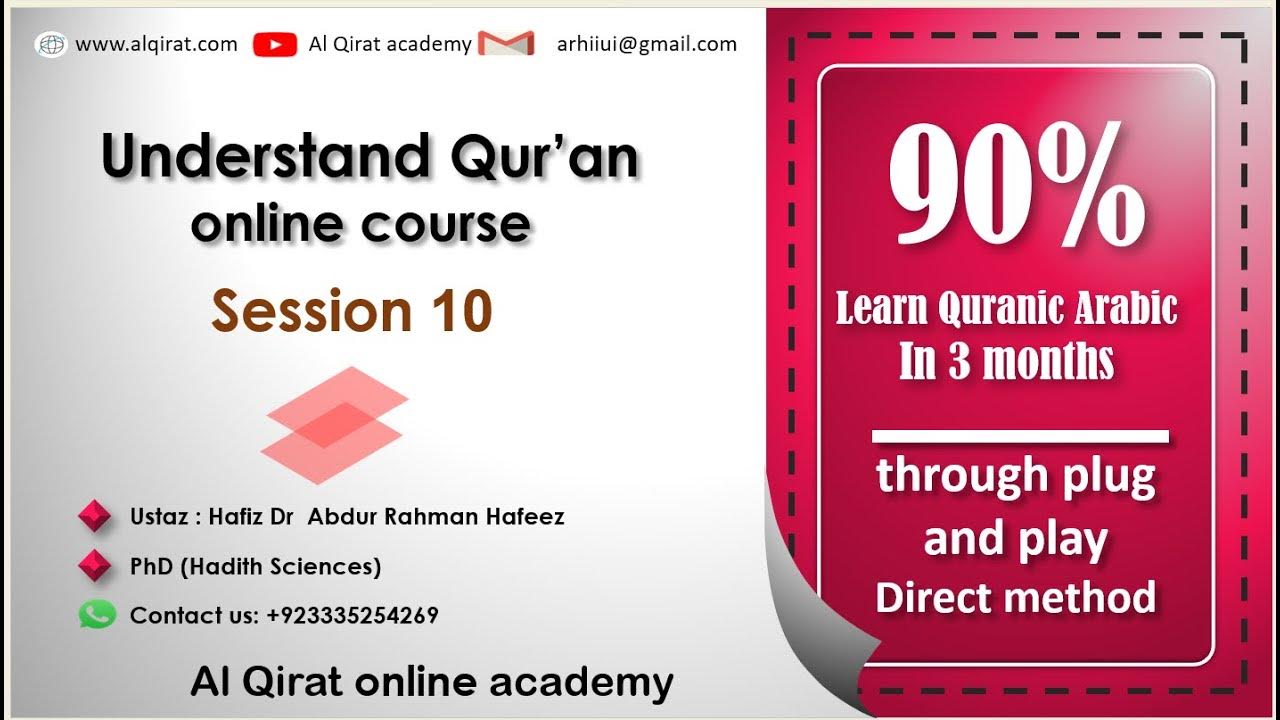 PPL 10 Plug and Play method to understand Quran Dr Abdur Rehman