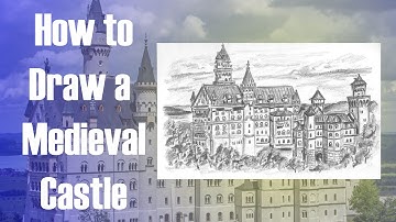 How to Draw a Medieval Castle