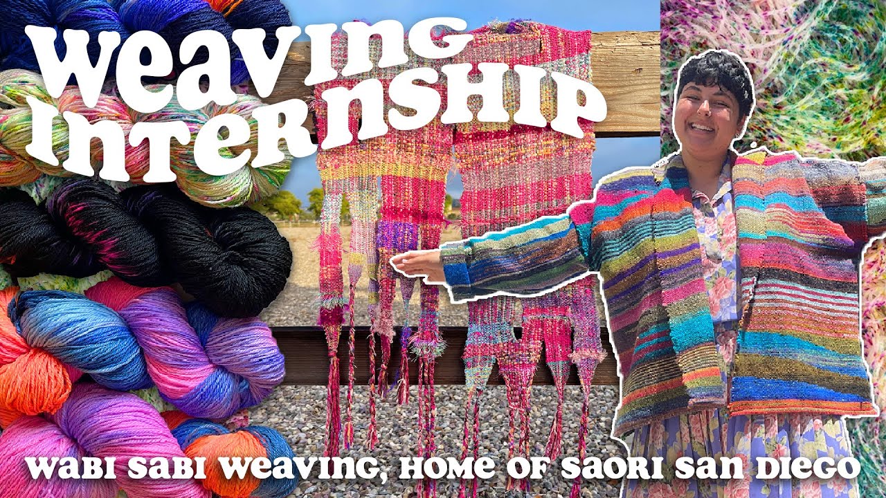 Week TWO of my Summer Textile Internship 🌸 Weaving, sewing handwoven clothes, dyeing yarn, and more!