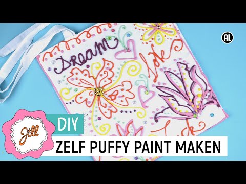 🎨 TAS MET GEKLEURDE 3D-VERF (PUFFY PAINT) - DIY | Jill