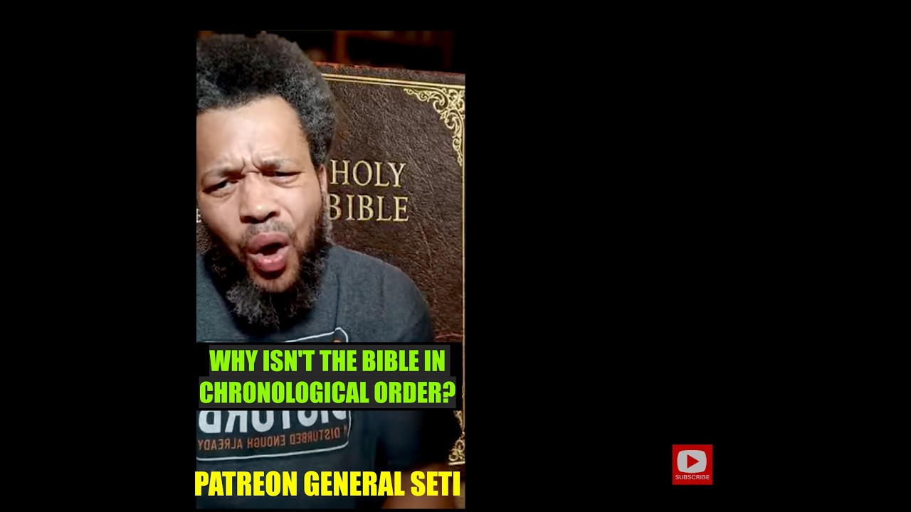 WHY ISN'T THE BIBLE IN CHRONOLOGICAL ORDER? - YouTube