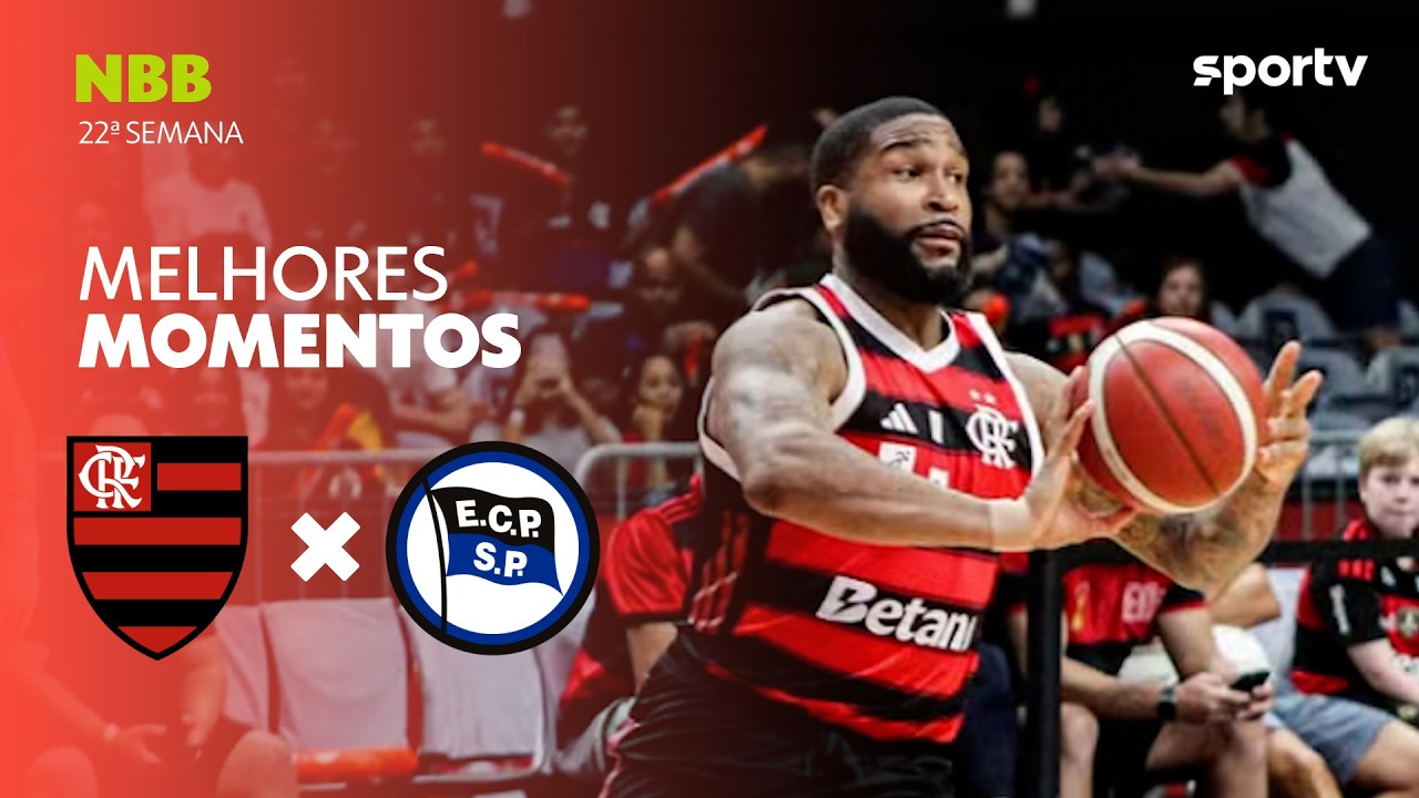 FLAMENGO 80 X 75 PINHEIROS | MELHORES MOMENTOS | SEMANA 22 | NBB | sportv