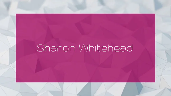 Sharon Whitehead - appearance