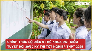 Chính thức lộ diện 9 thủ khoa đạt điểm tuyệt đối 30/30 kỳ thi tốt nghiệp THPT 2025