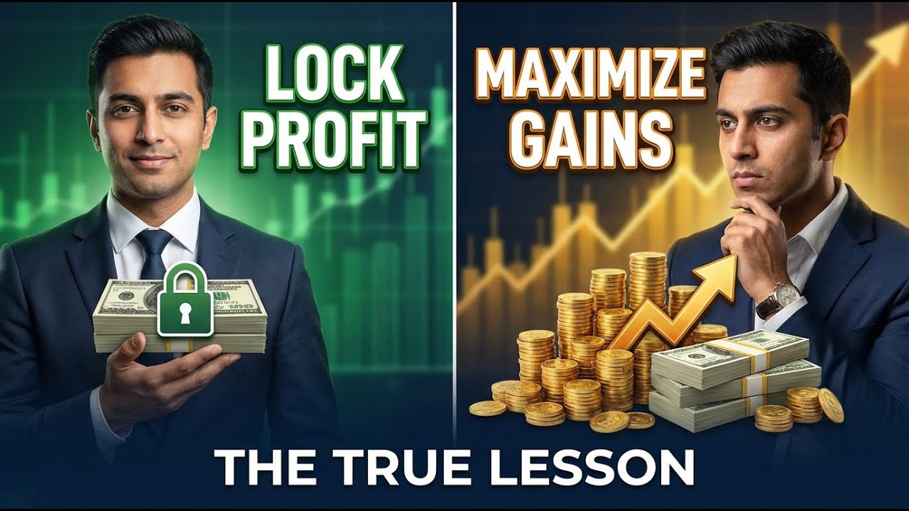The Foundation of Wealth Building 🚀 Lock Profit vs Maximize Gains .. The Entrepreneur's True Lesson