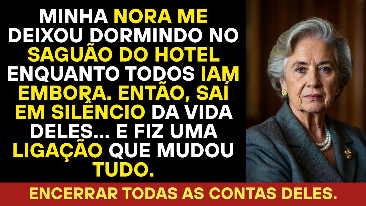 Minha nora me deixou dormindo no saguão, então me afastei da vida deles e levei minha fortuna.