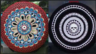Vintage Tire Covers Car Accessories Car Gift Crochet Car Decor Cover's For Tire Gifted Soft Free Diy