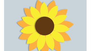 How to create a Sunflower 🌻 in Adobe Illustrator #sunflower #illustration #adobe #easysunflower