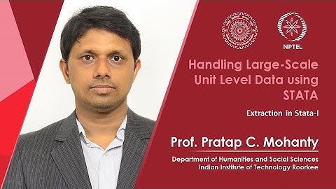 Lecture 21: Extraction in Stata-I